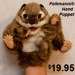 Chippychipmunk hand puppet